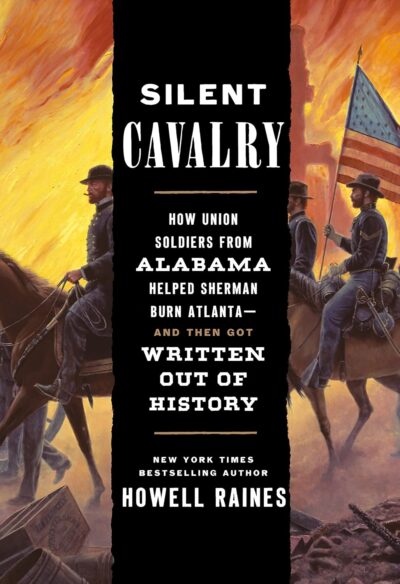 Cover of Silent Cavalry is an oil painting of Civil War soldiers on horseback