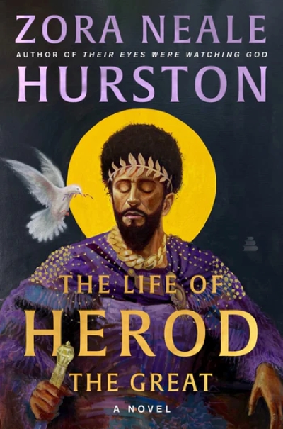 Cover of The Life of Herod the Great. Cover shows a stylized image of Herod the Great, dressed in purple and gold. 