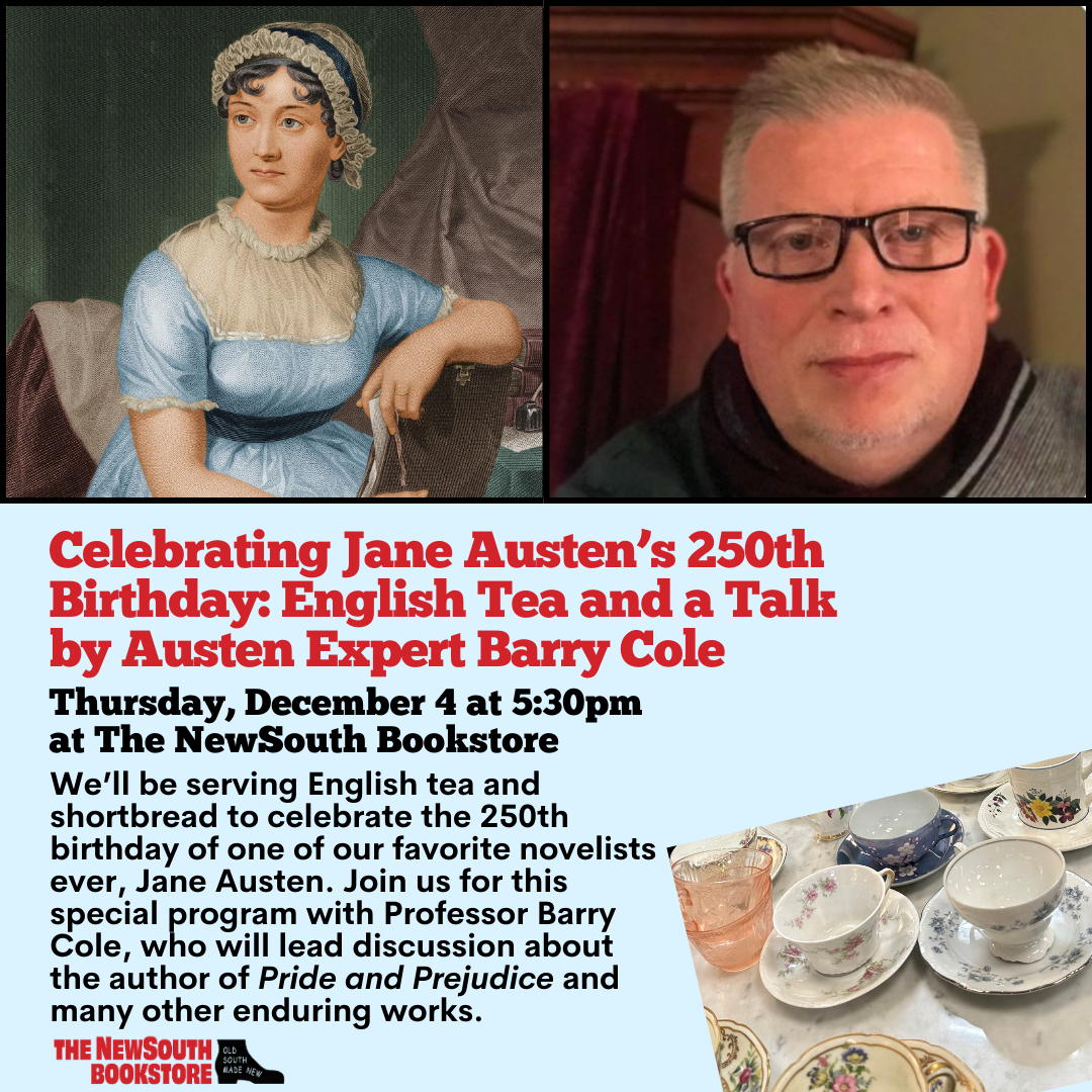 Jane Austen Birthday event square graphic
